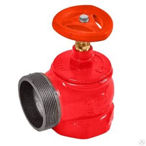 Клапан пожарный чугунный "Апогей" КПЧМ 65-1 муфта/цапка угловой 90°